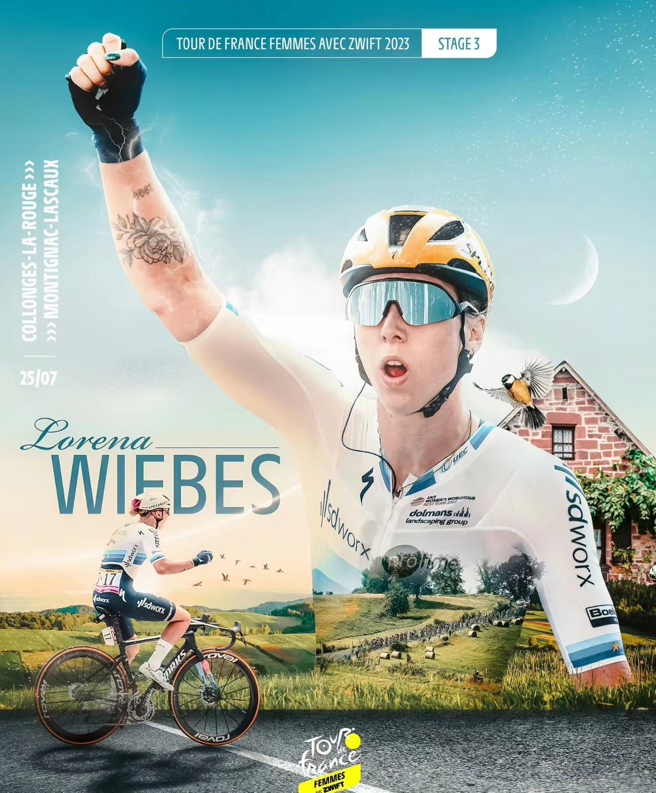 2023 Kvinders Tour de France Blooming Glory